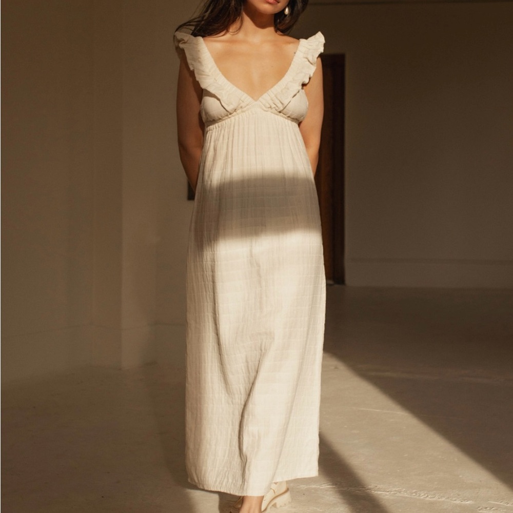 Harly Jae Milos Dress - Natural Checkered
